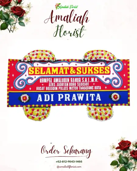 Papan Bunga Ucapan Selamat Dadap